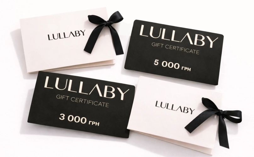 Подарочный сертификат Lullaby – подарок на 8 марта, с которым сложно ошибиться