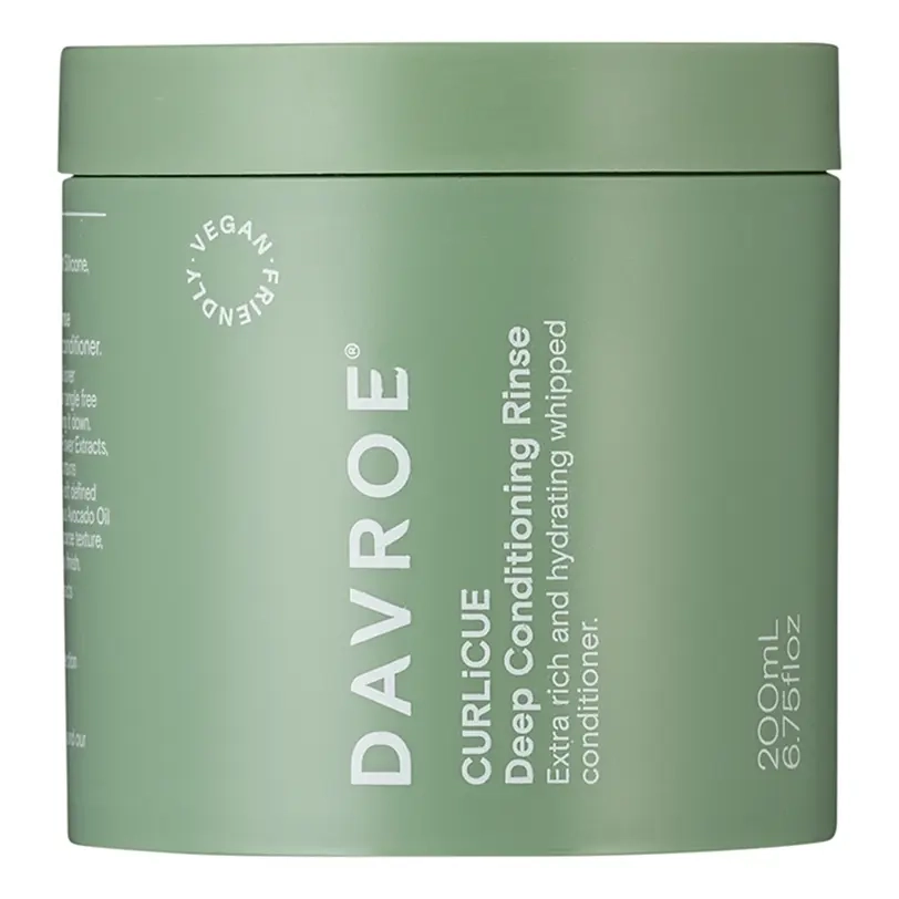 Живильний кондиціонер для хвилястого волосся Curlicue Deep Conditioning Rinse DAVROE Обʼєм 200 мл