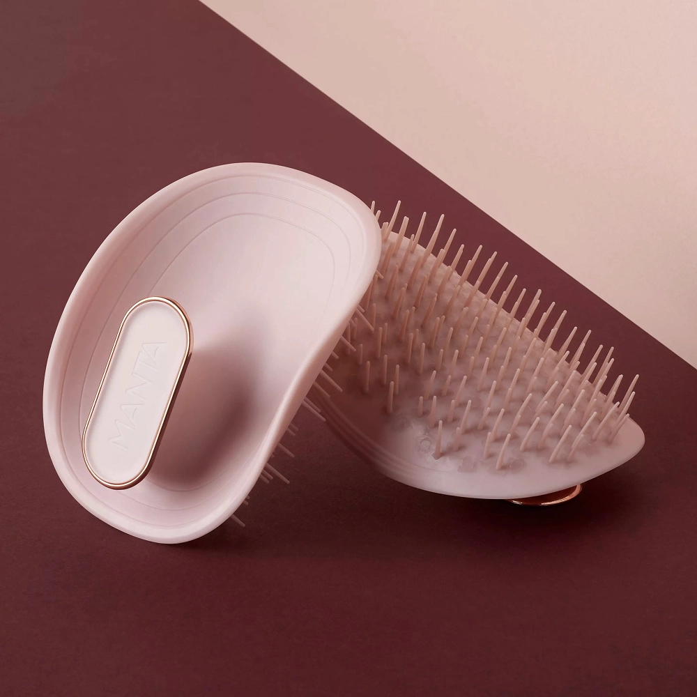 Расческа для волос - Розовая Brush Pink/Rose Gold MANTA — фото 4