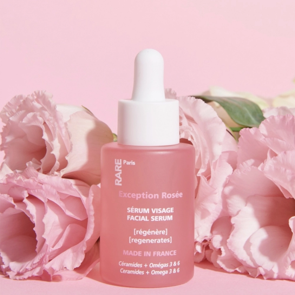 Відновлююча сироватка для обличчя з церамідами, Омега 3 та 6 Exception Rosée Regenerating Face Serum RARE PARIS Обʼєм 30 мл — фото 3