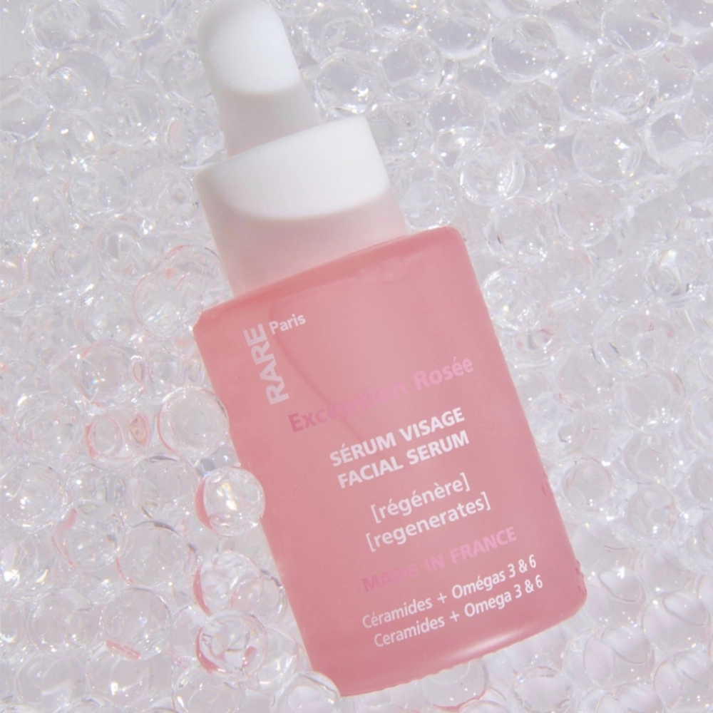Відновлююча сироватка для обличчя з церамідами, Омега 3 та 6 Exception Rosée Regenerating Face Serum RARE PARIS Обʼєм 30 мл — фото 4