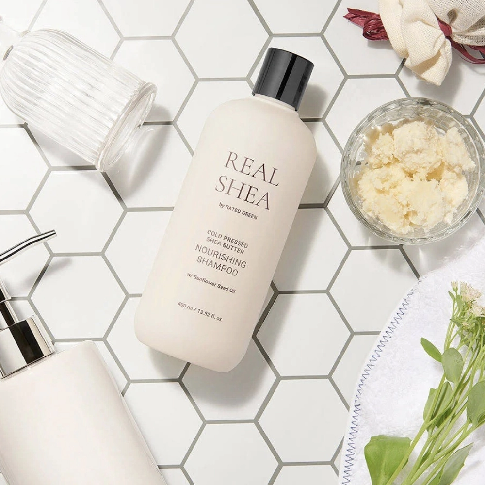 Поживний шампунь з олією ши Real Shea Nourishing Shampoo RATED GREEN Обʼєм 400 мл — фото 5