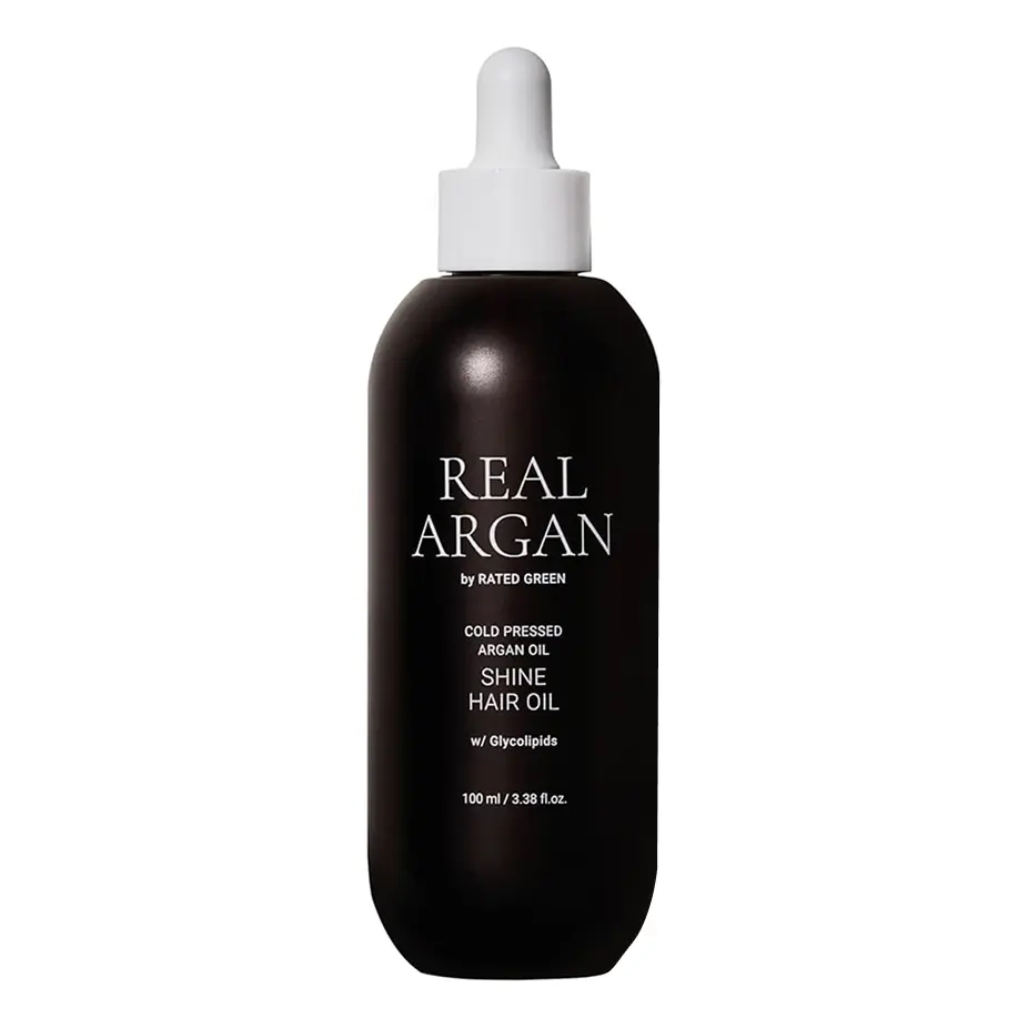 Аргановое масло для волос Real Argan Cold Pressed Argan Oil Hair Shine Oil RATED GREEN Объем 100 мл