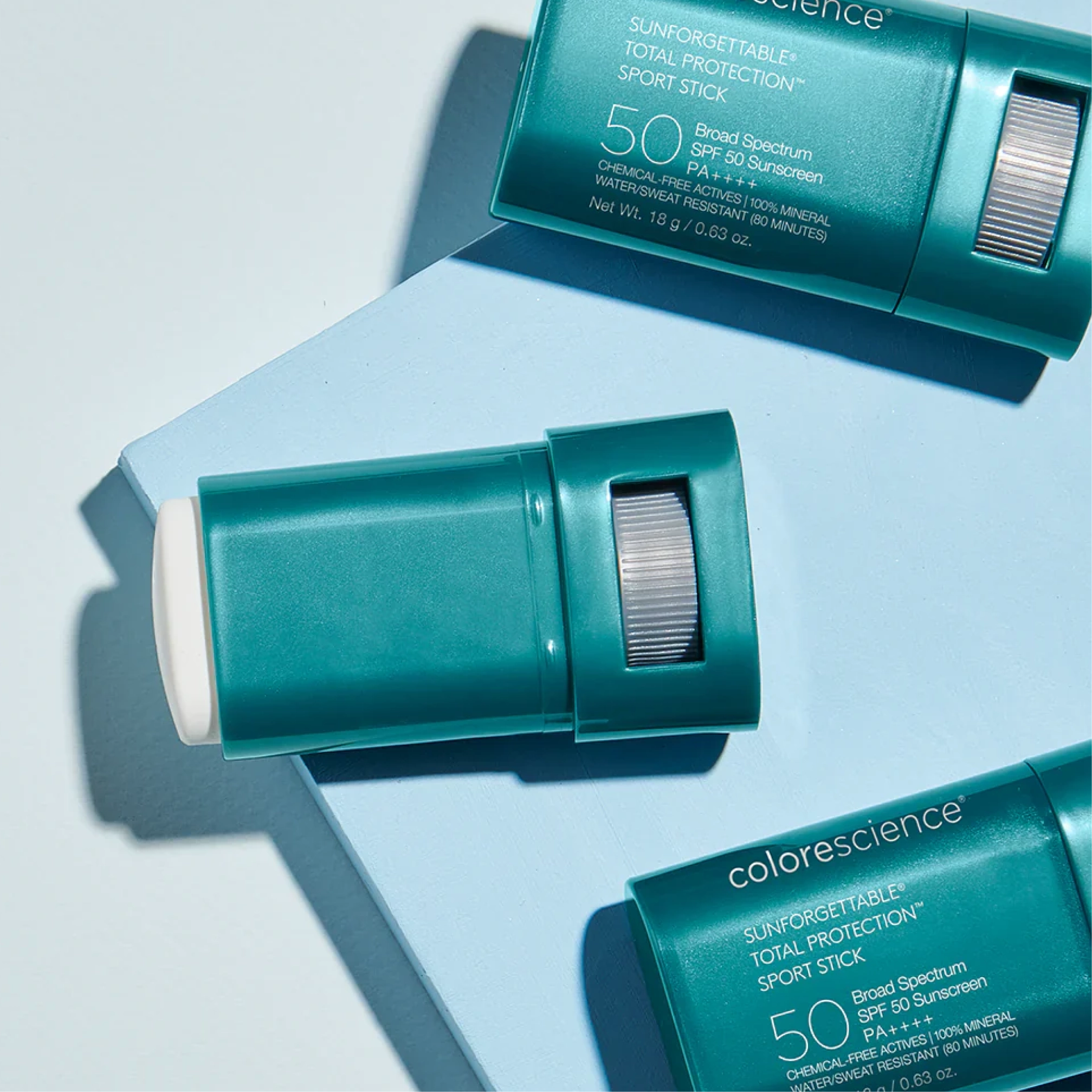 Солнцезащитный стик Sunforgettable Total Protection Sport Stick SPF 50 COLORESCIENCE Вес 18 г — фото 3