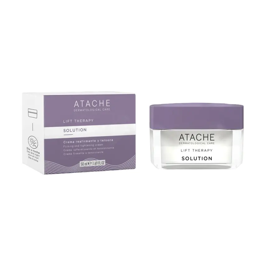 Зміцнювальний ліфтинг-крем для обличчя та шиї Lift Therapy Solution Cream ATACHE Обʼєм 50 мл