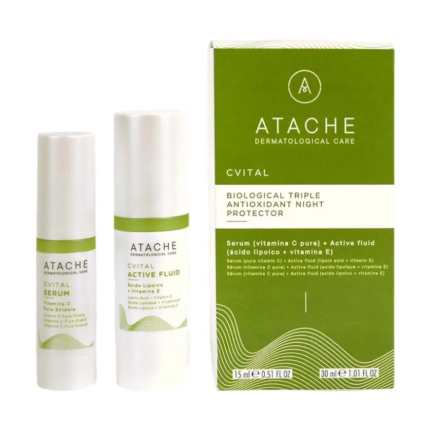 Ночной антиоксидантный протектор C Vital Serum Active Fluid PH ATACHE