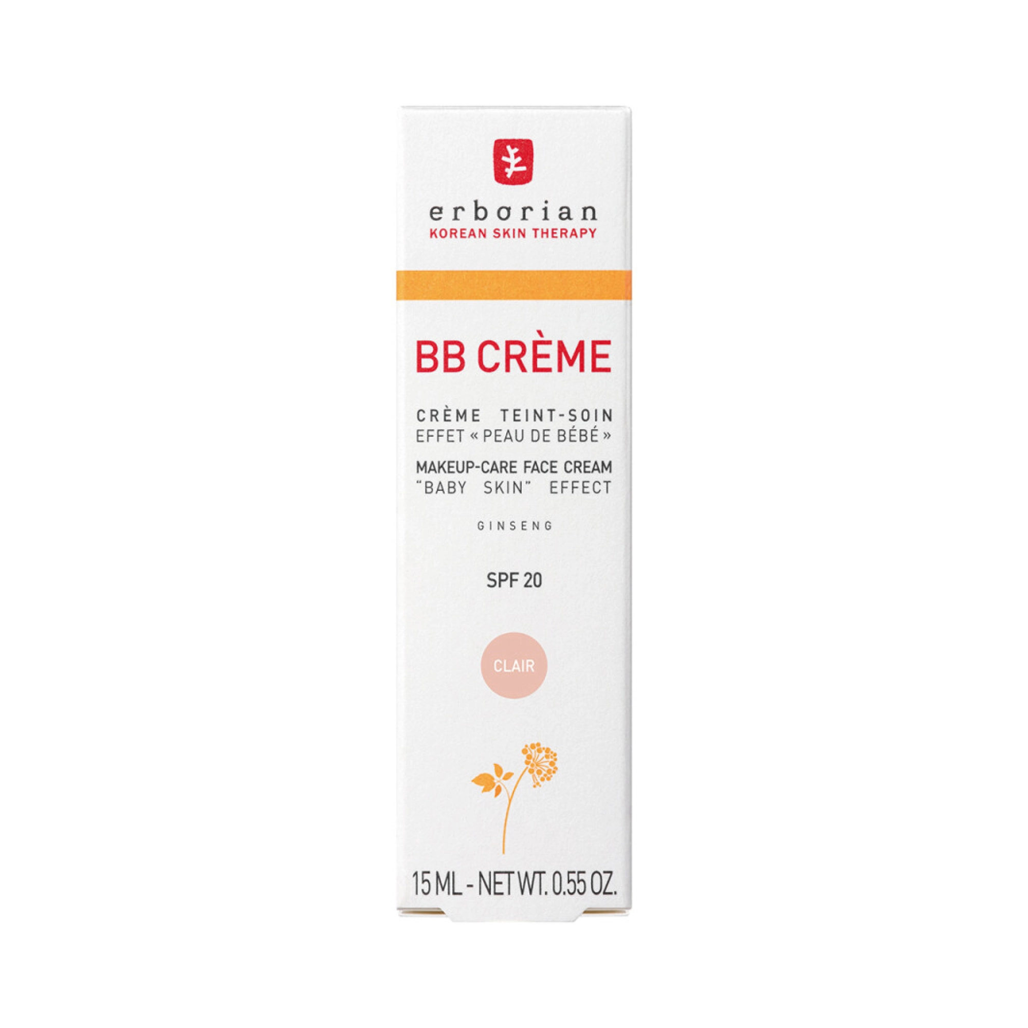 BB крем с тонирующим эффектом BB Cream Clair ERBORIAN Объем 15 мл — фото 6