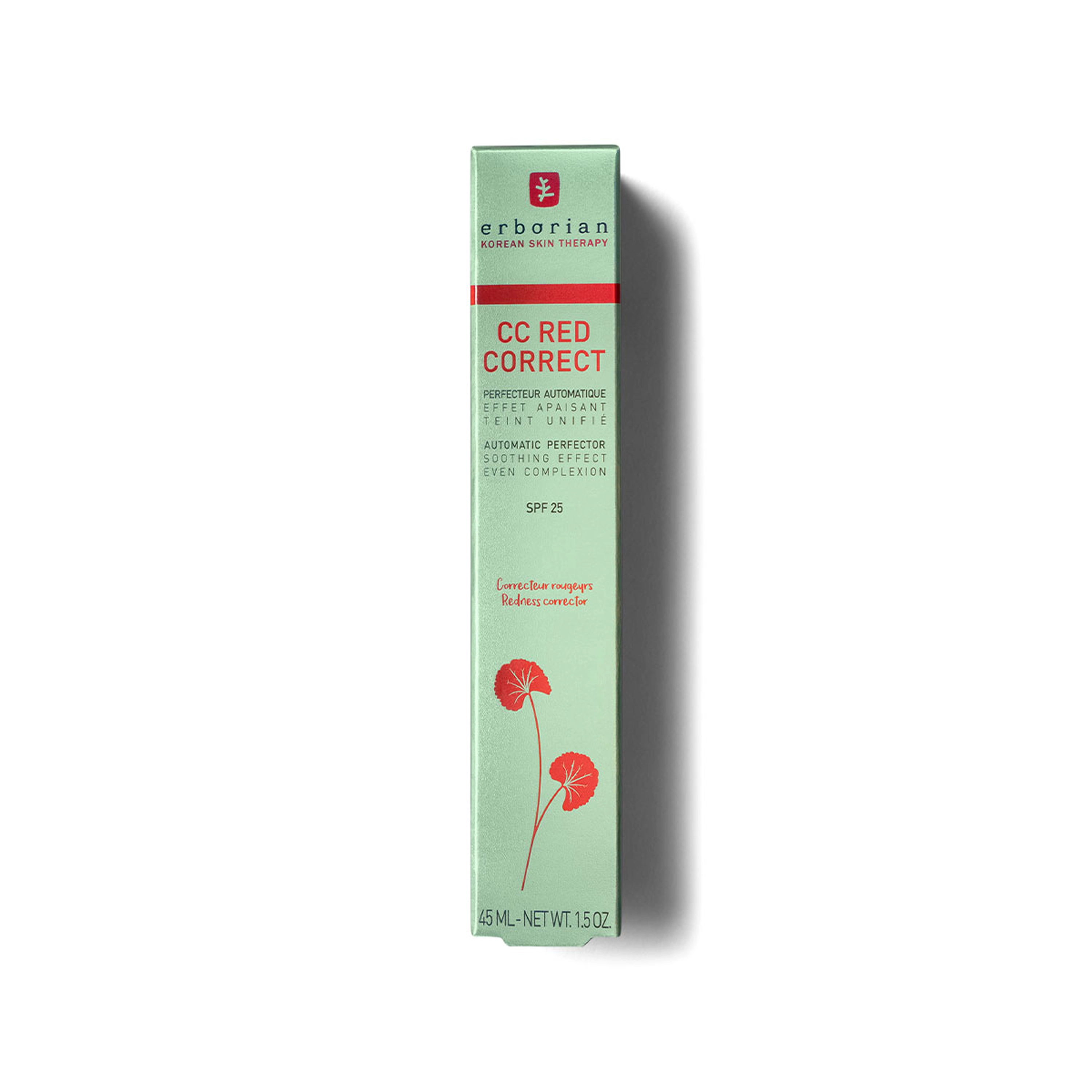 Корректирующий CC крем для лица CC Red Correcting Face Cream ERBORIAN Объем 45 мл — фото 6