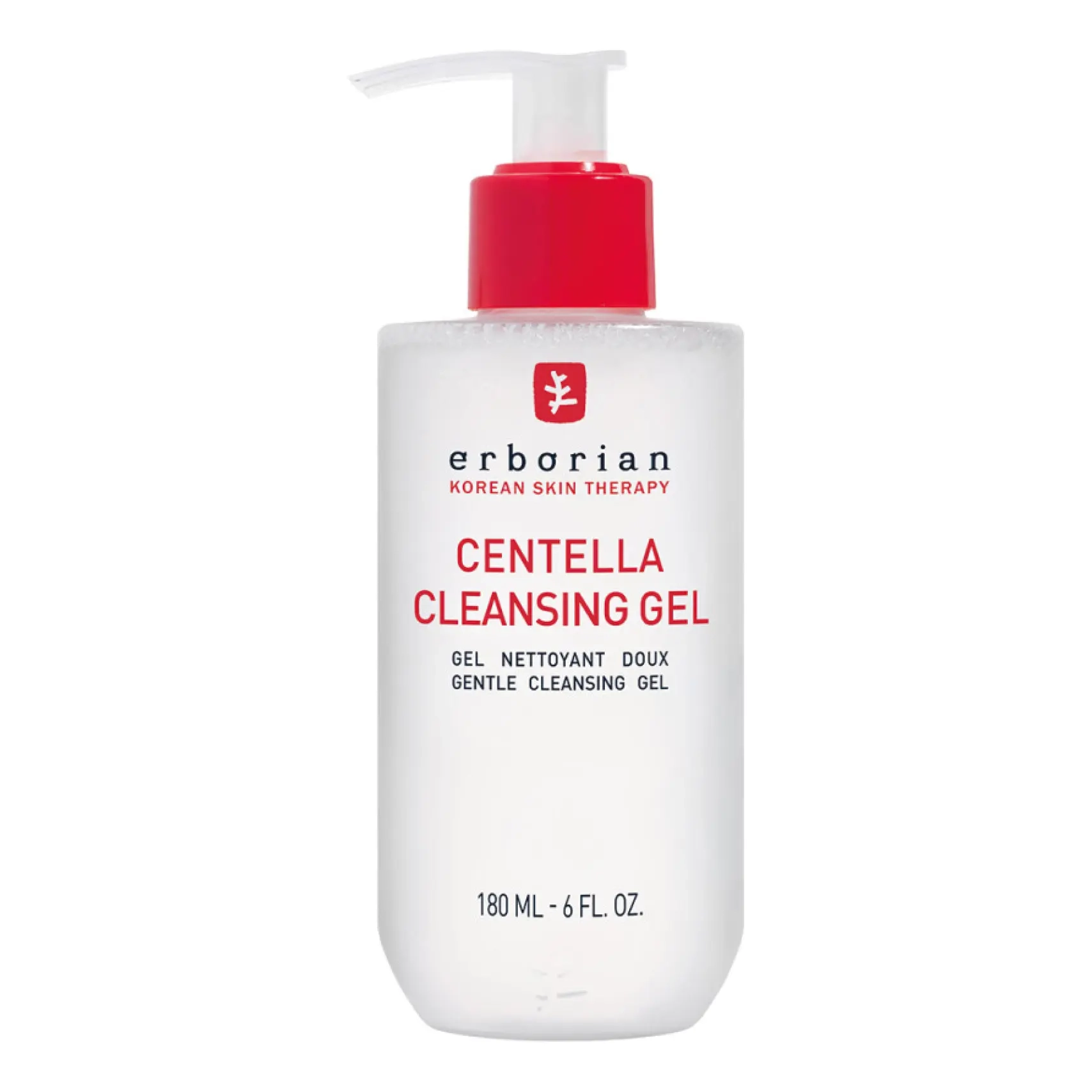 Гель для очищення обличчя з екстрактом центелли Centella Cleansing Gel ERBORIAN Обʼєм 180 мл