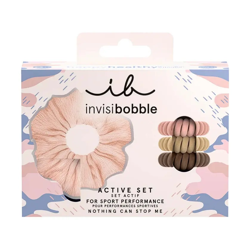 Подарочный набор (резинка SPRUNCHIE и 3 резинки ORIGINAL) Gift Set Nothing Can Stop Me INVISIBOBBLE