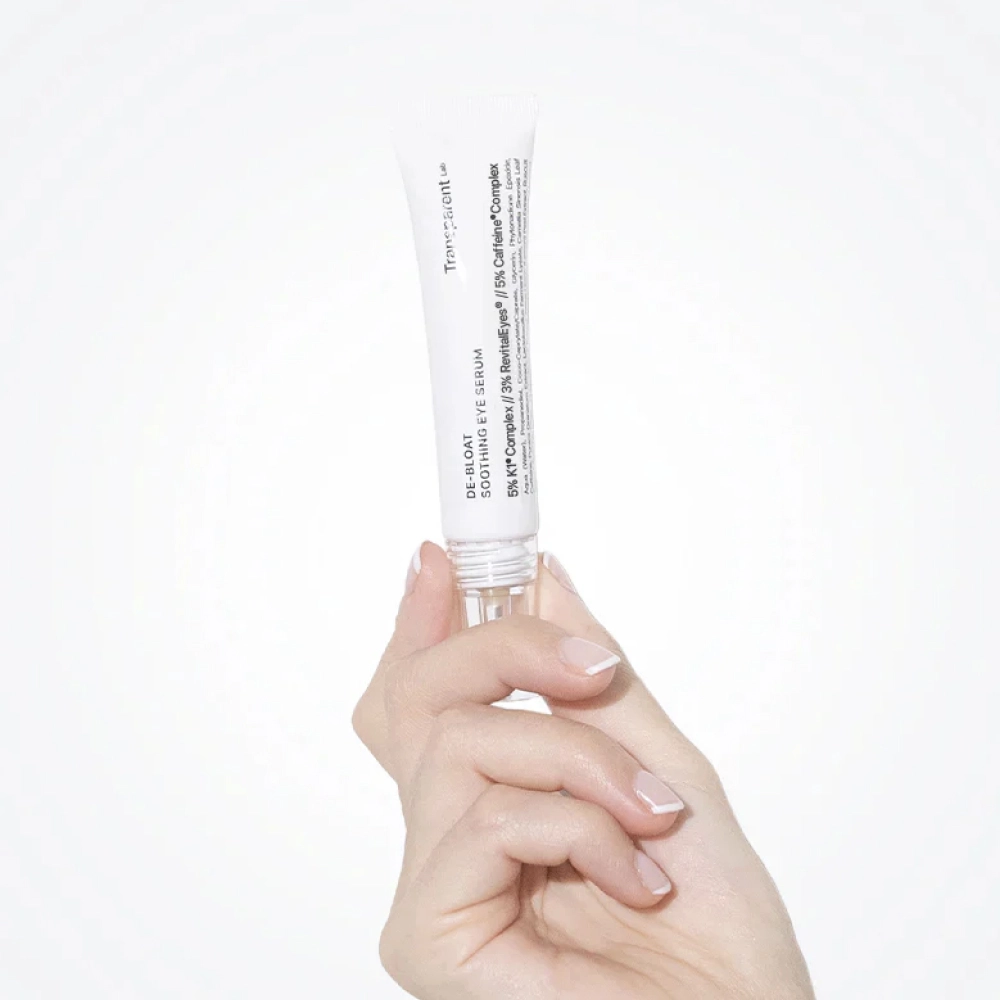 Денна крем-сироватка для зони навколо очей De-Bloat Soothing Eye Serum TRANSPARENT LAB Обʼєм 15 мл — фото 7