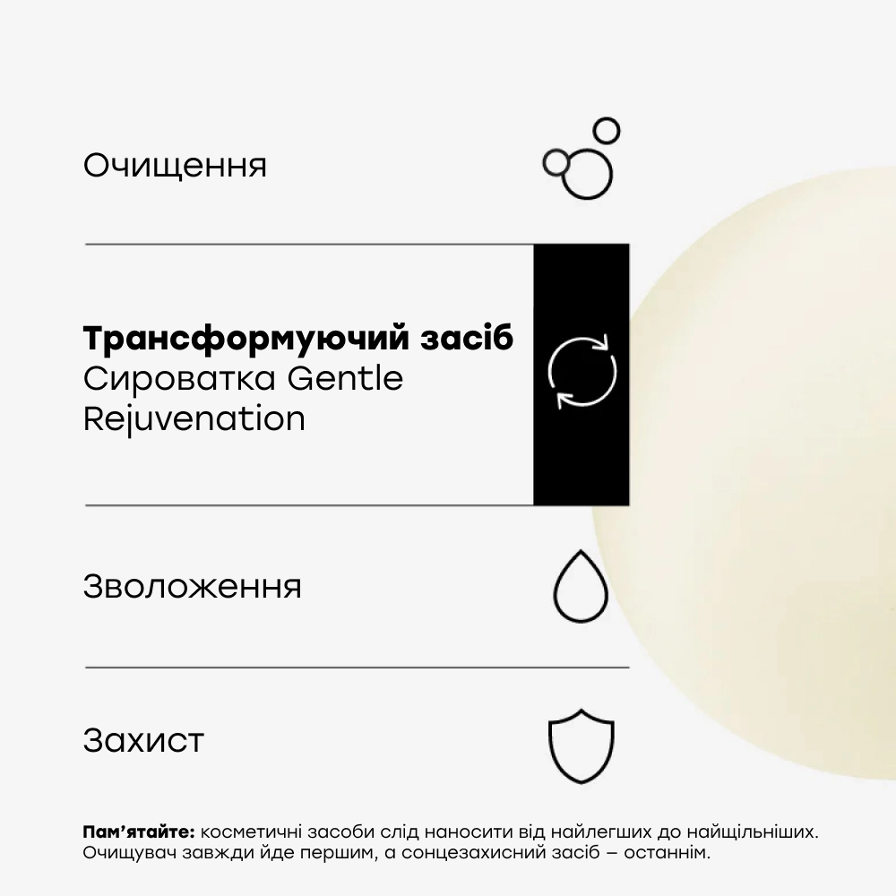 Сироватка для оновлення шкіри Gentle Rejuvenation Serum TRANSPARENT LAB Обʼєм 30 мл — фото 4