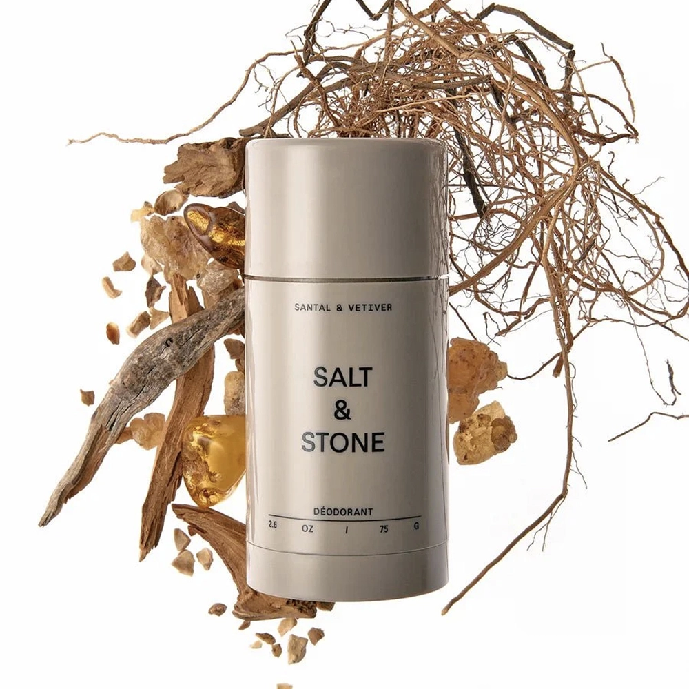 Натуральний дезодорант з ароматом сандалового дерева та ветиверу Natural Deodorant Santal & Vetiver - Formula № 1 SALT & STONE Вага 75 г — фото 5