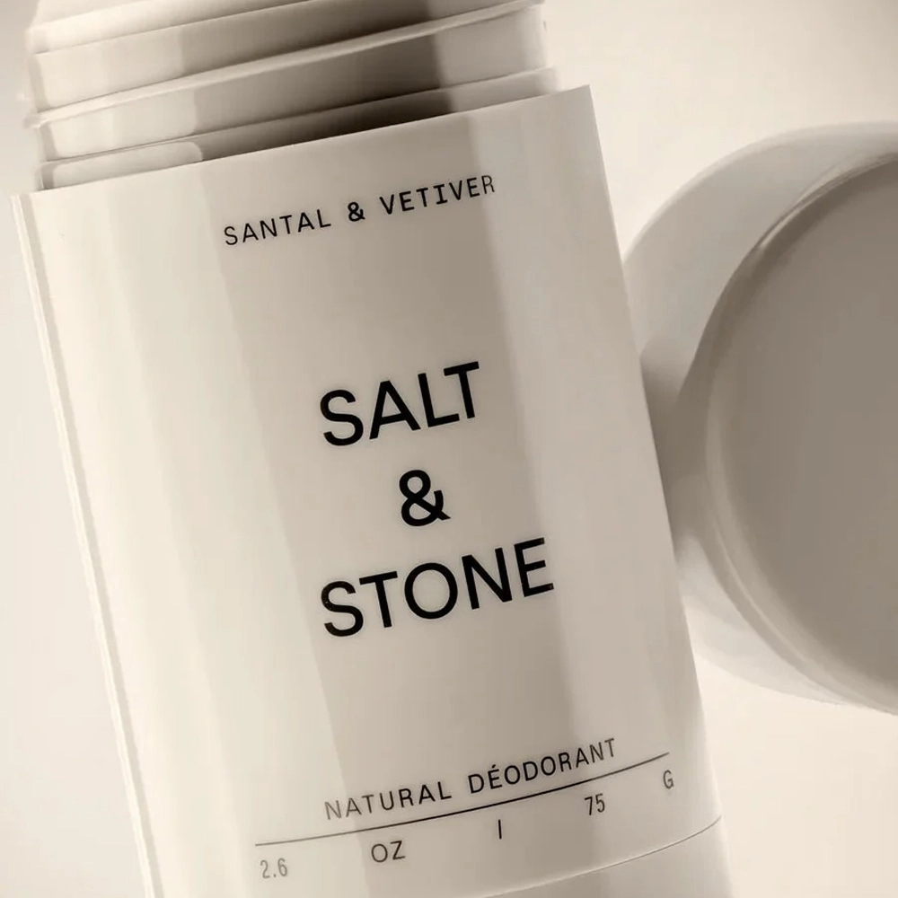 Натуральний дезодорант з ароматом сандалового дерева та ветиверу Natural Deodorant Santal & Vetiver - Formula № 1 SALT & STONE Вага 75 г — фото 2