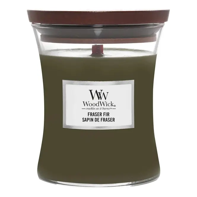 Ароматична свічка з ароматом свіжозрізаної ялини Medium Frasier Fir WOODWICK Вага 275 г