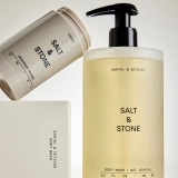 Антиоксидантний гель для душу з ароматом сандалового дерева та ветиверу Body Wash Santal & Vetiver SALT & STONE Обʼєм 450 мл — фото 6