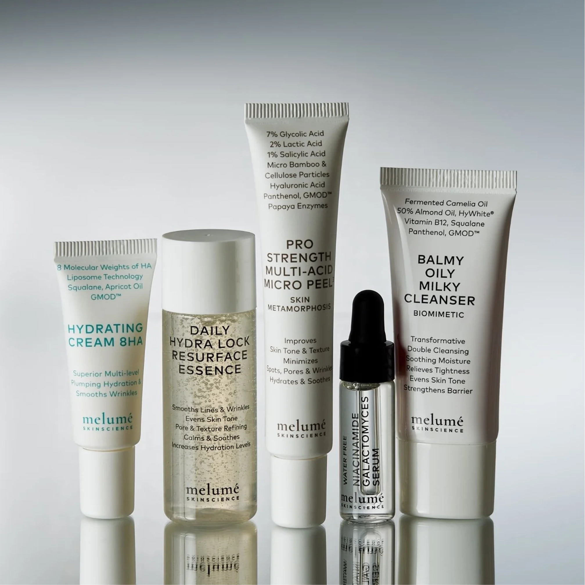 Стартовий набір з мініатюрами Skinsational Starter Kit MELUMÉ SKINSCIENCE — фото 5