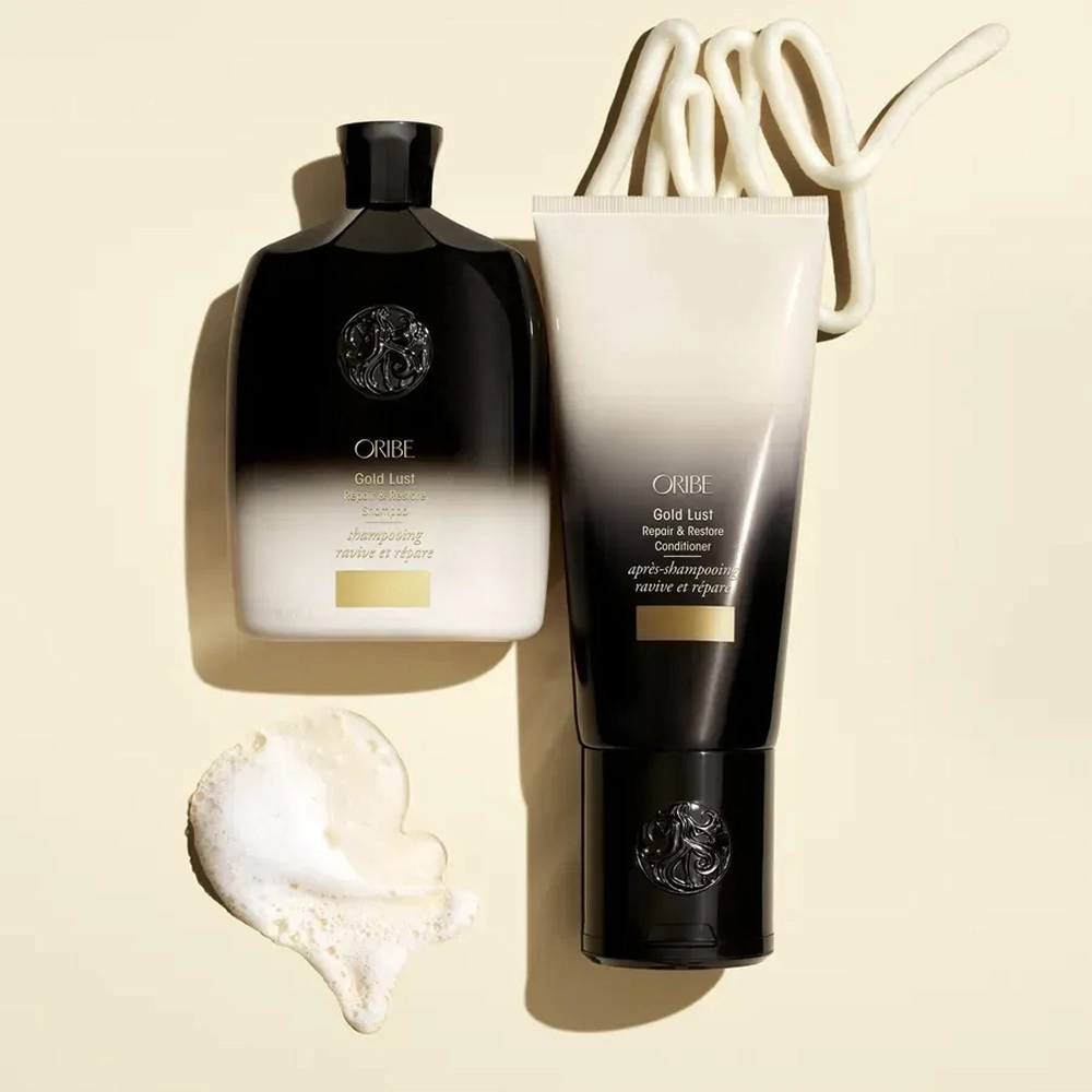 Відновлюючий шампунь "Розкіш золота" Gold Lust Repair & Restore Shampoo ORIBE Обʼєм 250 мл — фото 4