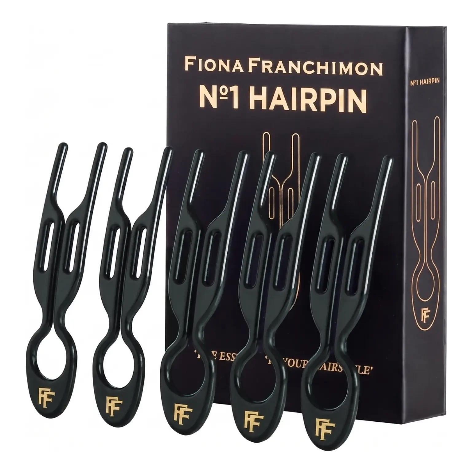 Набір шпильок для волосся № 1 Hairpin Emerald Green (5 per box) FIONA FRANCHIMON