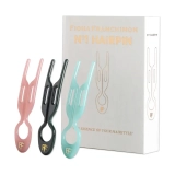 Колекційний набір шпильок для волосся № 1 Hairpin (Combi box) - Emerald Green + Shell Pink + Tantalizing Blue FIONA FRANCHIMON