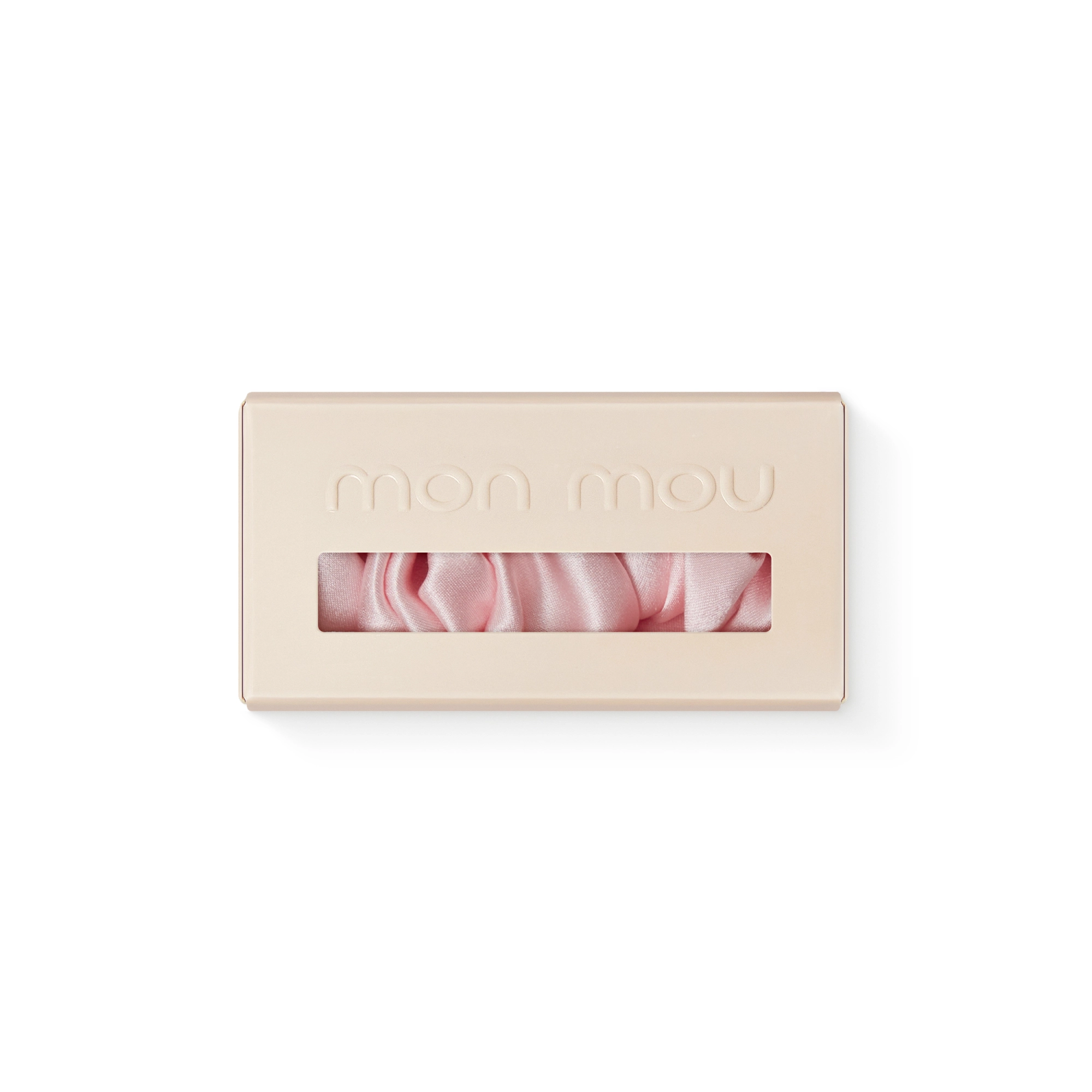 Об'ємна шовкова резинка Silk Large Scrunchie MON MOU Відтінок Pink — фото 2