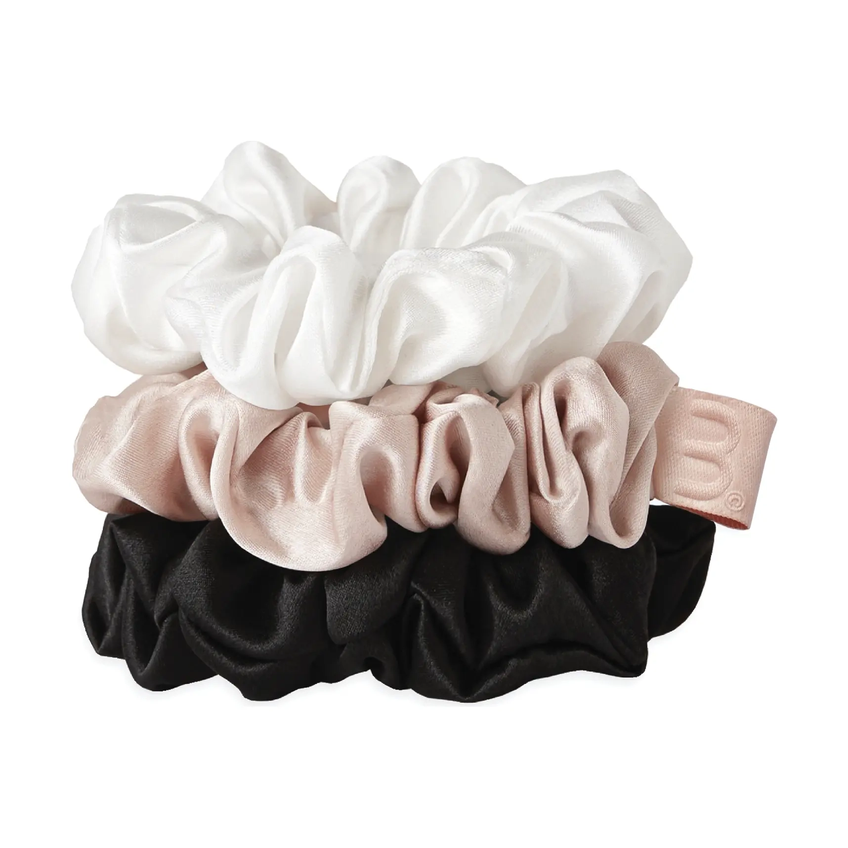 Набір із 3 середніх шовкових резинок Silk Medium Scrunchies Set 1 MON MOU