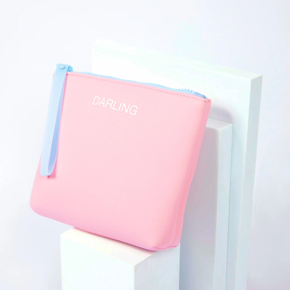 Брендовая косметичка из неопрена Bicolor D Neoprene Bag DARLING — фото 2