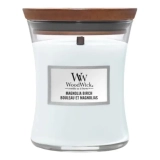 Ароматична свічка з нотами магнолії та берези Medium Magnolia Birch WOODWICK Вага 275 г