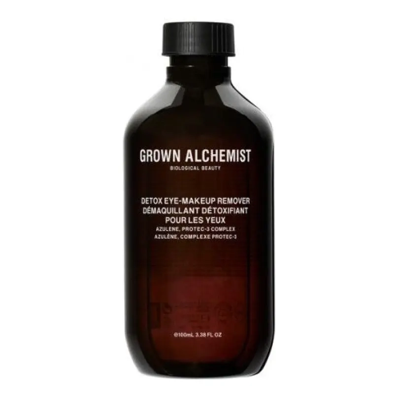 Детокс-засіб для зняття макіяжу з очей Detox Eye-Makeup Remover: Azulene, Protec-3 Complex GROWN ALCHEMIST Обʼєм 100 мл
