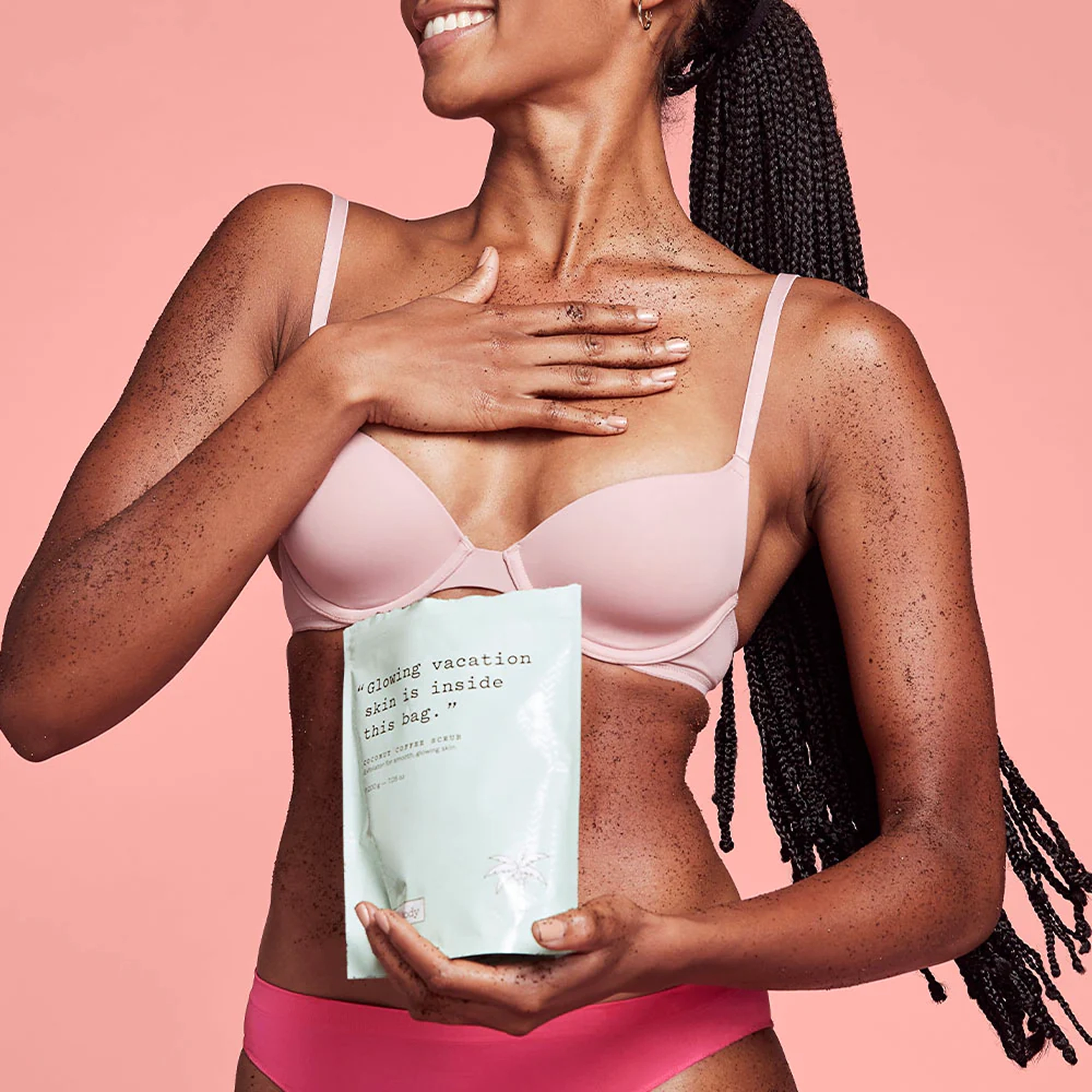 Кокосово-кавовий скраб для тіла Coconut Coffee Scrub FRANK BODY Вага 200 г — фото 7