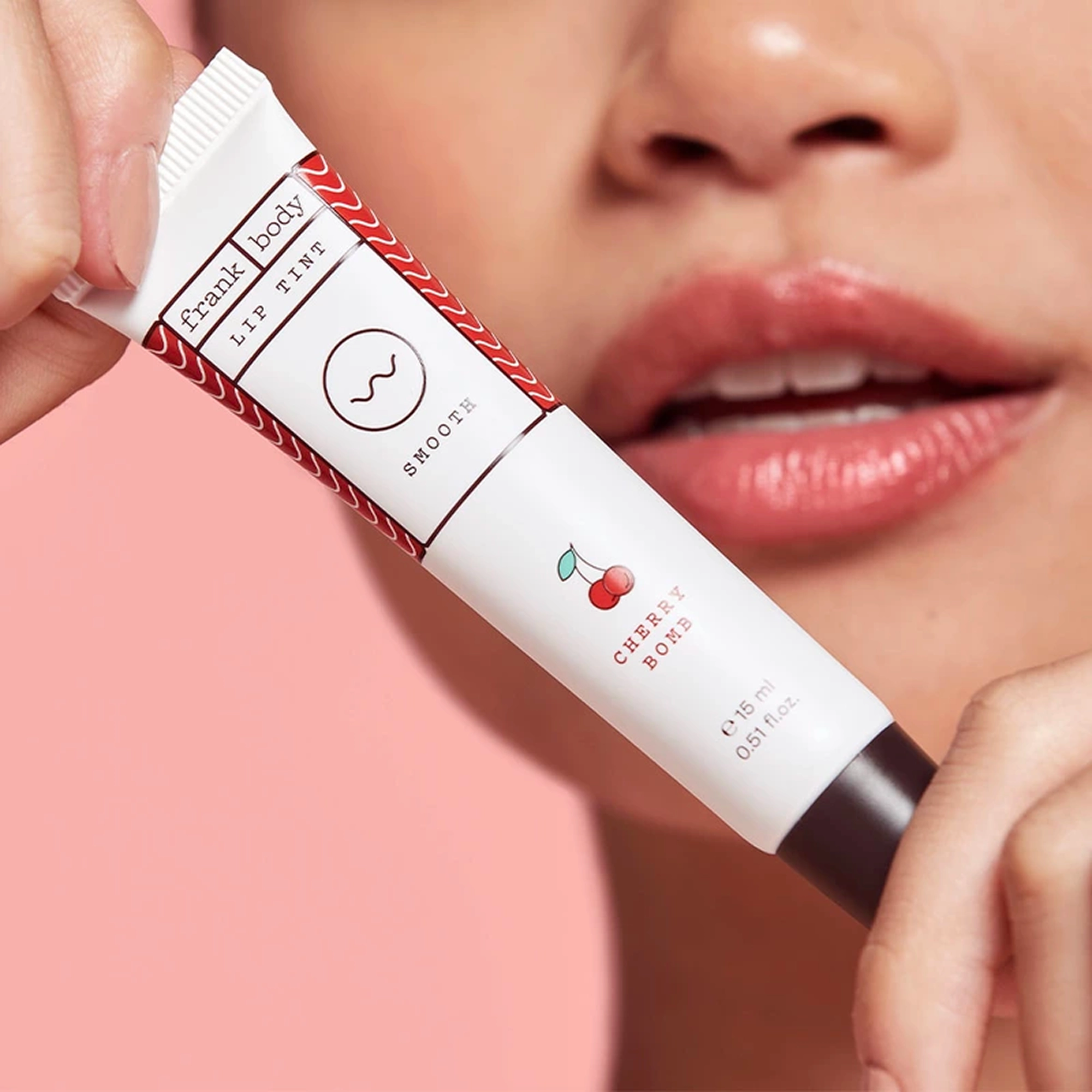 Тінт для губ та щік Lip Tint FRANK BODY Відтінок Cherry Bomb — фото 5