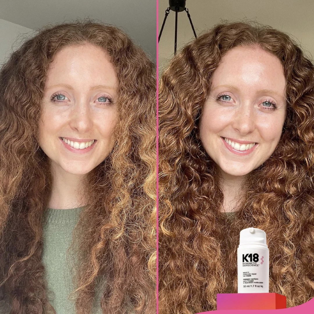 Незмивна маска для молекулярного відновлення волосся Leave-in Molecular Repair Hair Mask K18 Обʼєм 15 мл — фото 5