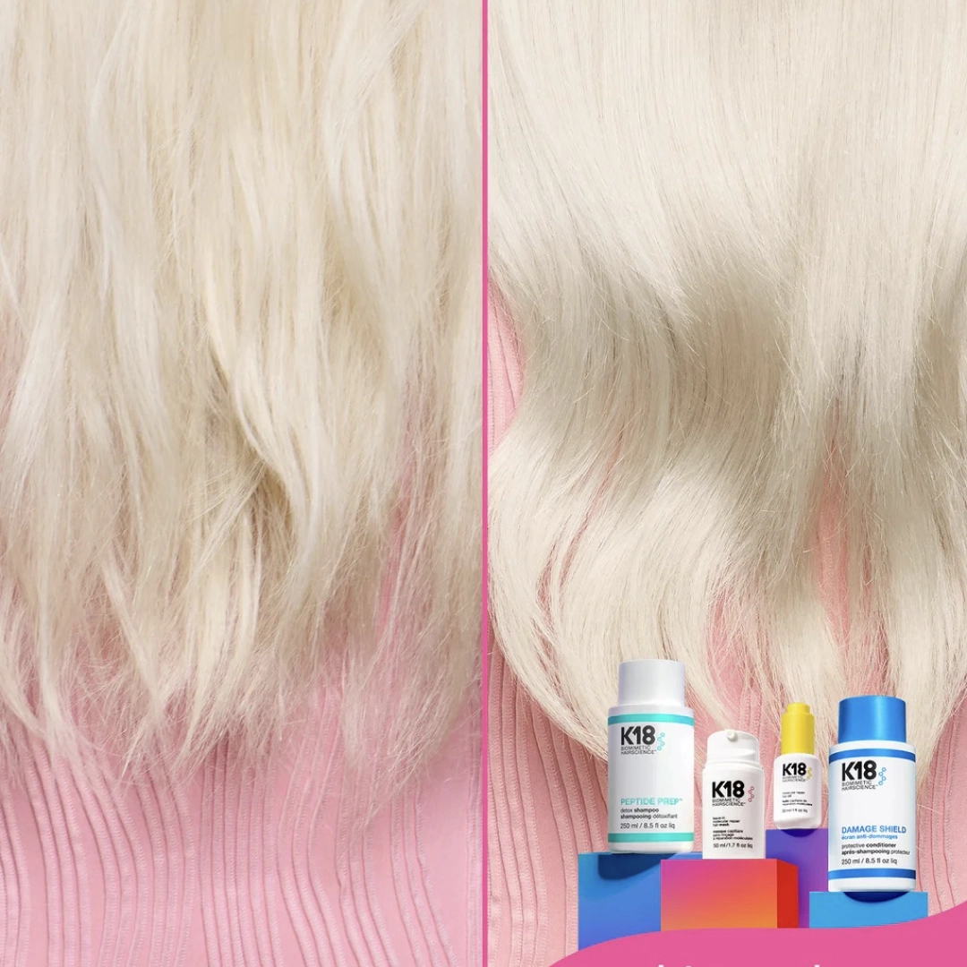 Незмивна маска для молекулярного відновлення волосся Leave-in Molecular Repair Hair Mask K18 Обʼєм 15 мл — фото 7