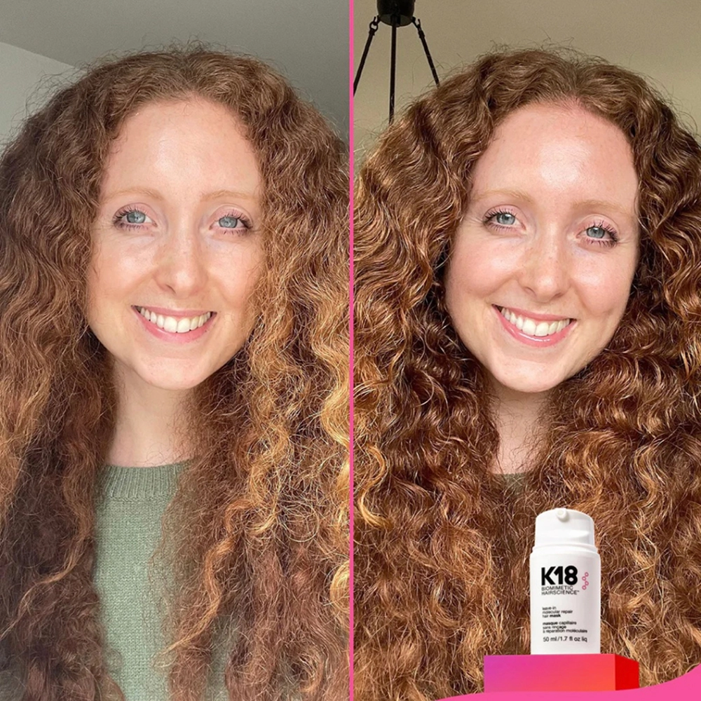 Незмивна маска для молекулярного відновлення волосся Leave-in Molecular Repair Hair Mask K18 Обʼєм 5 мл — фото 5