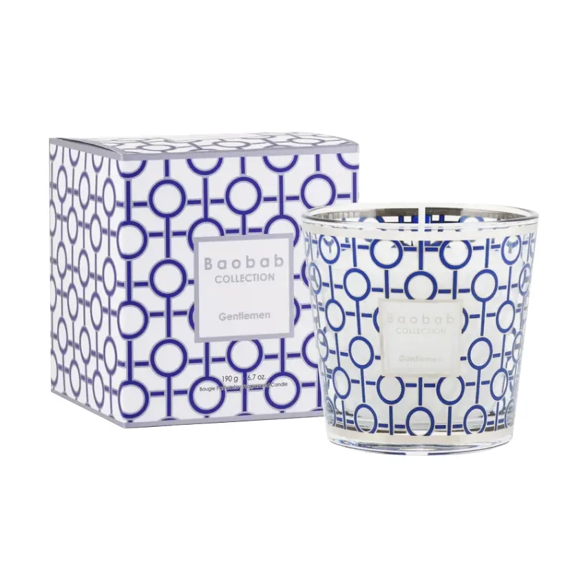 Ароматична свічка з ароматом рому, шафрану та лабдануму My First Baobab Gentlemen BAOBAB COLLECTION Вага 190 г