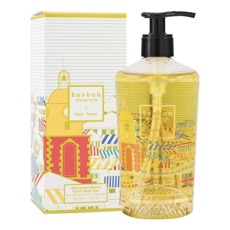 Очищуючий гель для рук з ароматом м’яти та чебрецю Hand Wash Gel Saint-Tropez BAOBAB COLLECTION Обʼєм 350 мл
