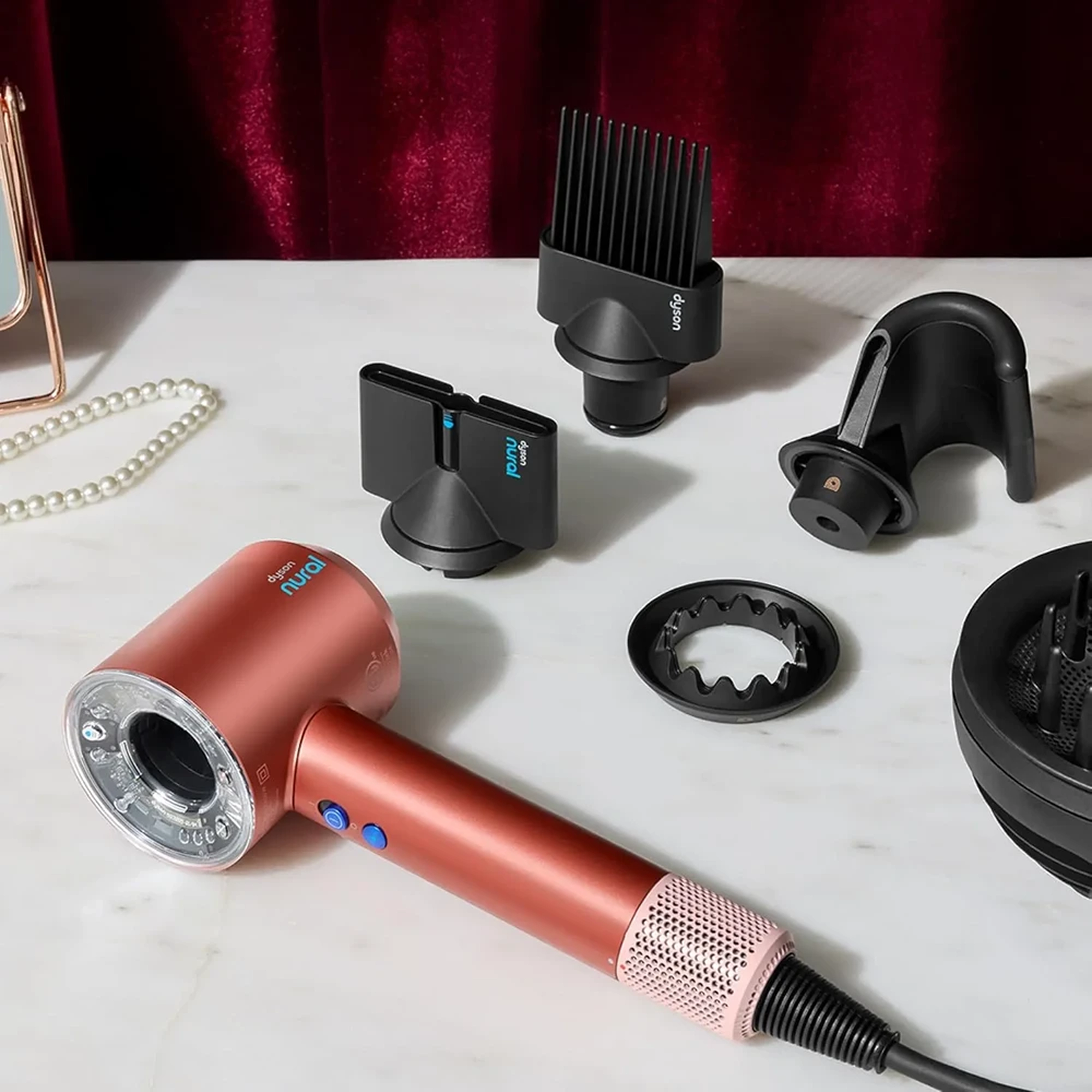 Фен для волос Фен Supersonic Nural Strawberry Bronze/Blush Pink DYSON — фото 2