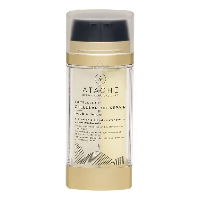Подвійна сироватка для інтенсивного омолодження Excellence Cellular Bio-Repair Double Serum ATACHE Обʼєм 30 мл