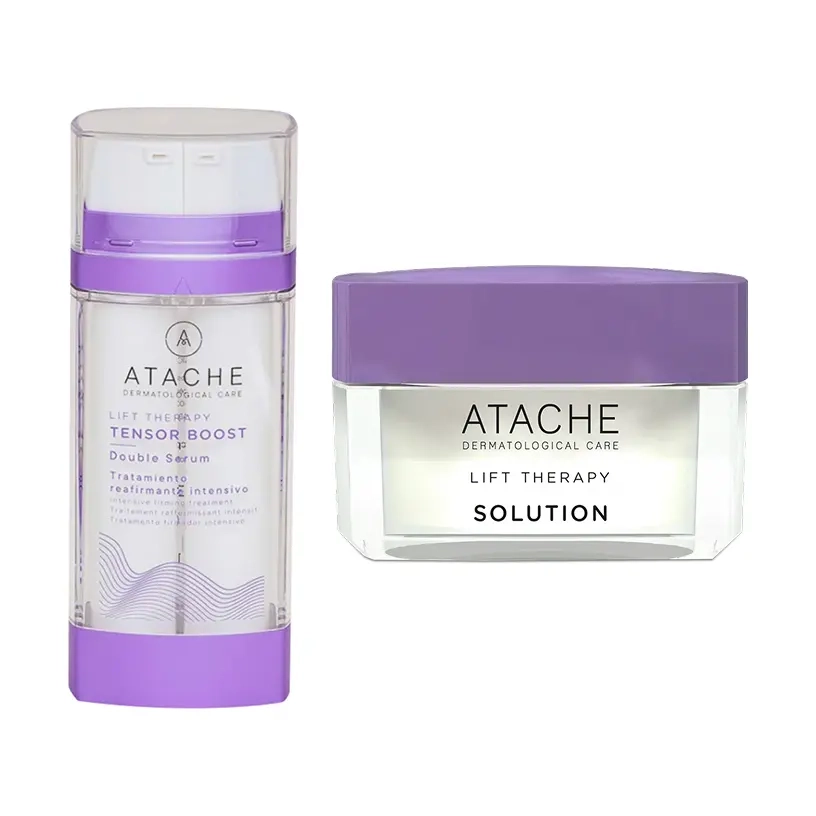 Набор “Мощный лифтинг” Lift Therapy Tensor Boost Double Serum & Cream Set ATACHE