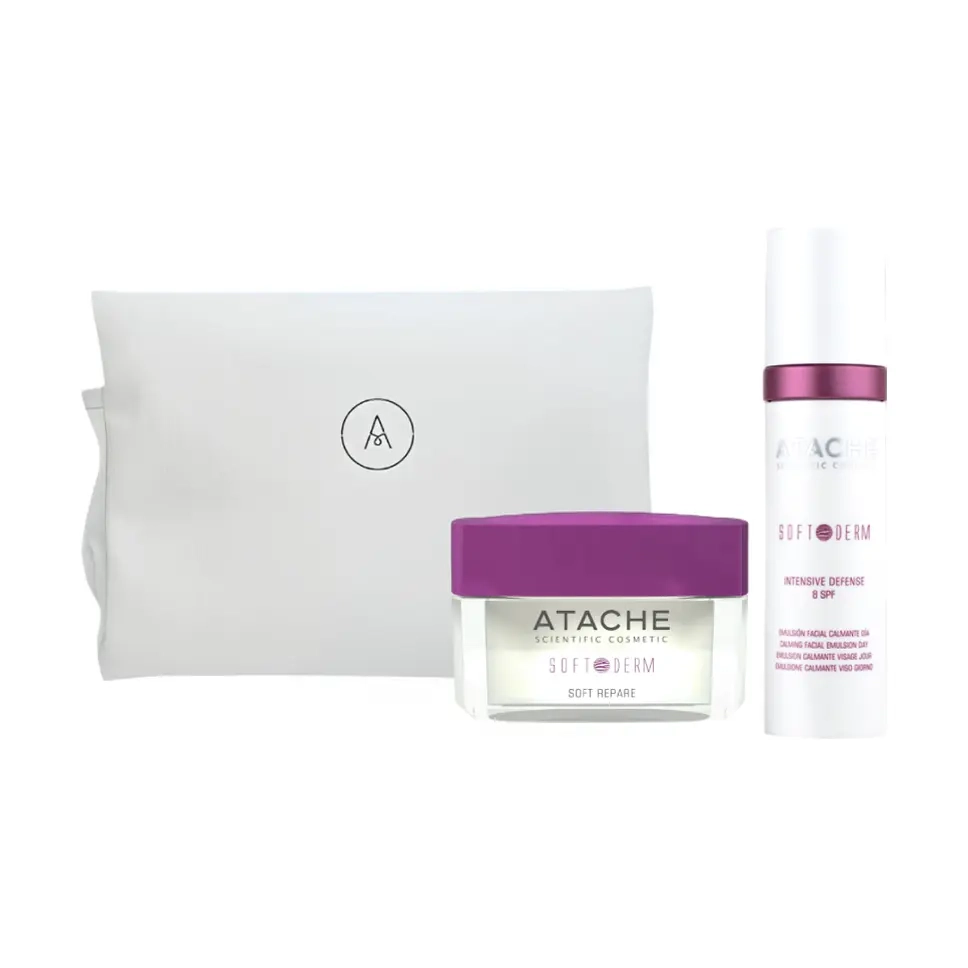 Набір для догляду за чутливою шкірою Soft Derm Day & Night Cream Set ATACHE