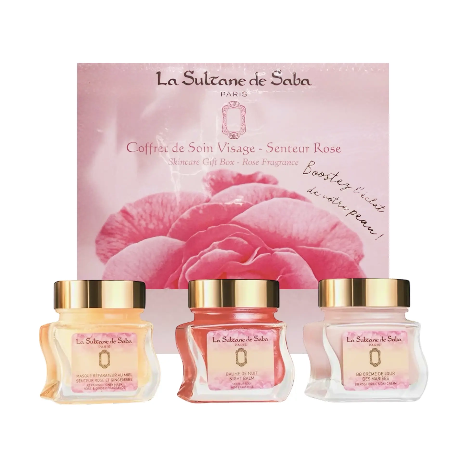 Набір для догляду за шкірою з ароматом троянди Skincare Gift Box Rose Fragrance LA SULTANE DE SABA