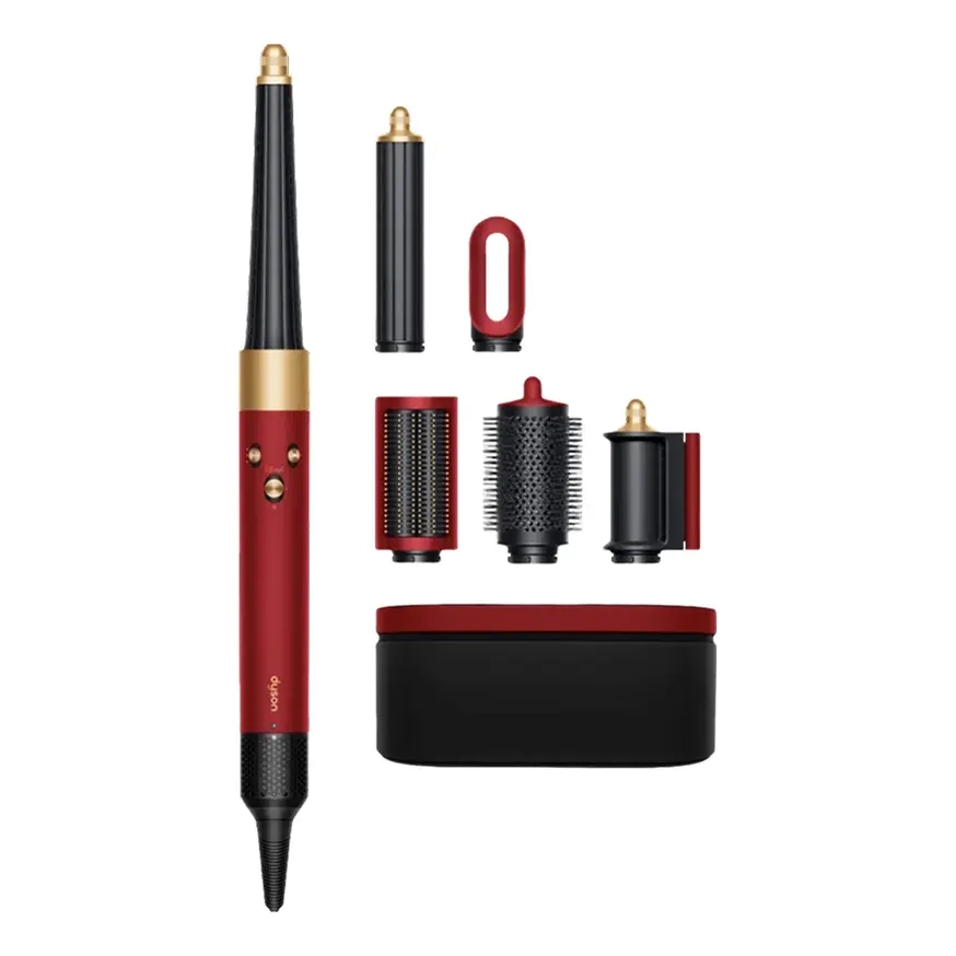 Стайлер для прямых волос Стайлер Airwrap i.d. Multi-Styler and Dryer Straight+Wavy Red Velvet/Gold DYSON