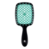 Расческа для волос черная с бирюзовым Superbrush Чорна з Бірюзовим JANEKE