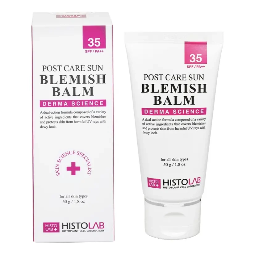 Восстанавливающий постпроцедурный тональный бальзам с SPF 35+ Post Care Sun Blemish Balm SPF35+/PA++ HISTOLAB Объем 50 мл