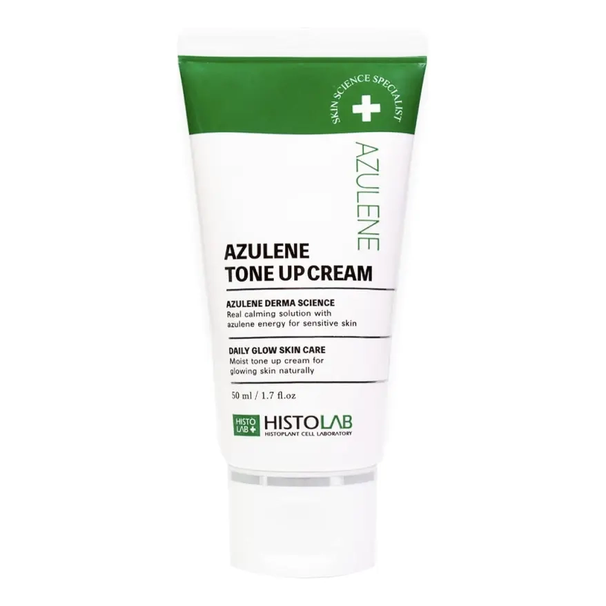 Солнцезащитный успокаивающий тональный крем с азуленом Azulene Tone Up Cream HISTOLAB Объем 50 мл