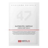 Освітлююча маска з вітаміном С 47% на нетканій основі Gluthin Vita C Ampoule Complex Sheet Mask HISTOLAB Вага 30 г