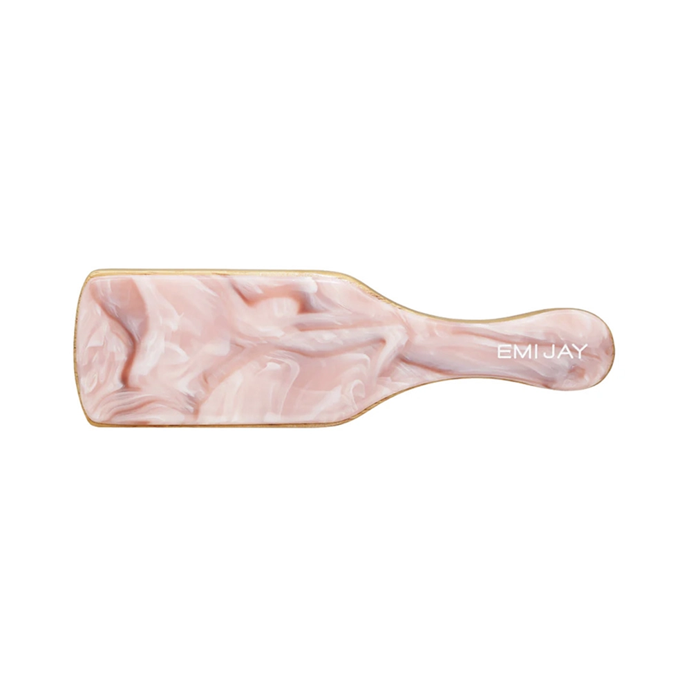 Міні щітка для волосся Mini Boar Bristle Brush in Pink Chantilly EMI JAY — фото 2