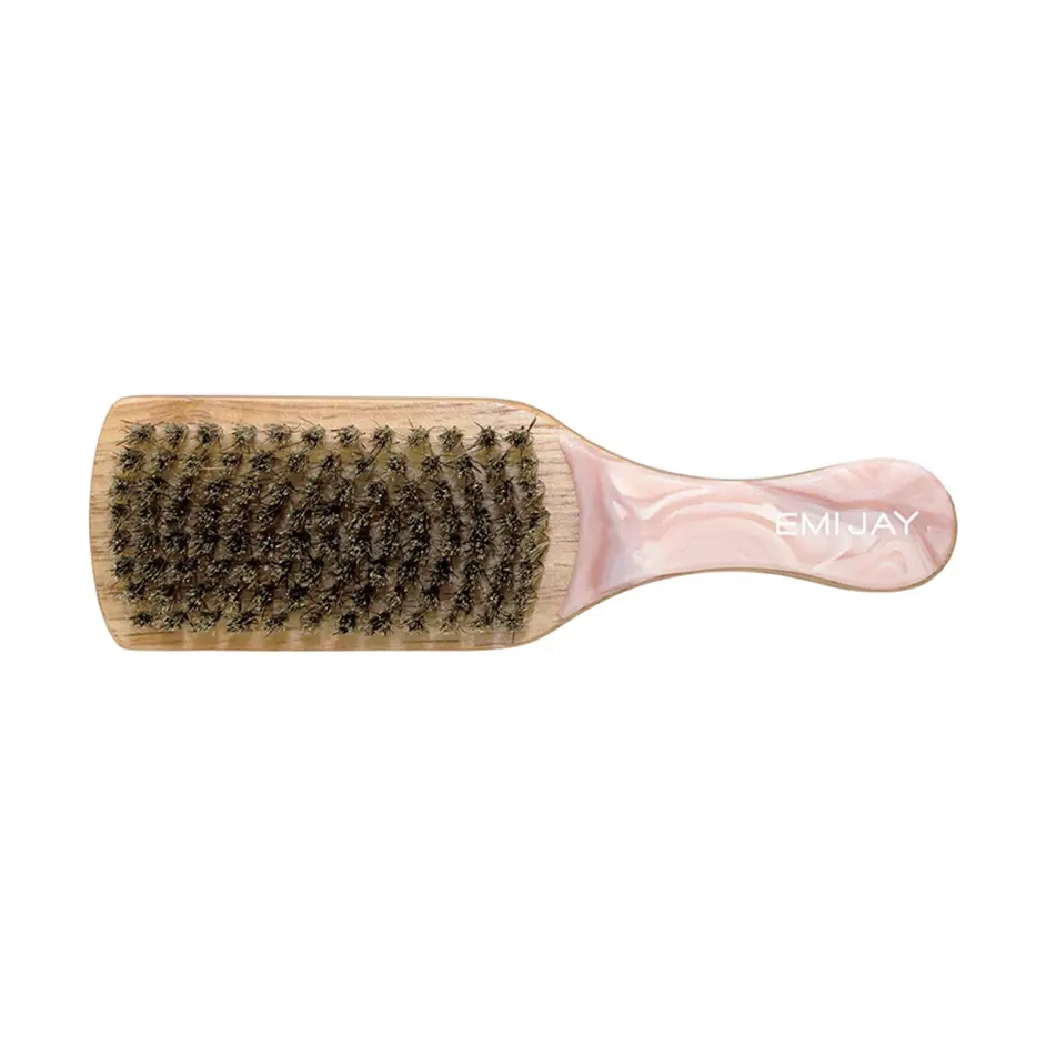 Міні щітка для волосся Mini Boar Bristle Brush in Pink Chantilly EMI JAY