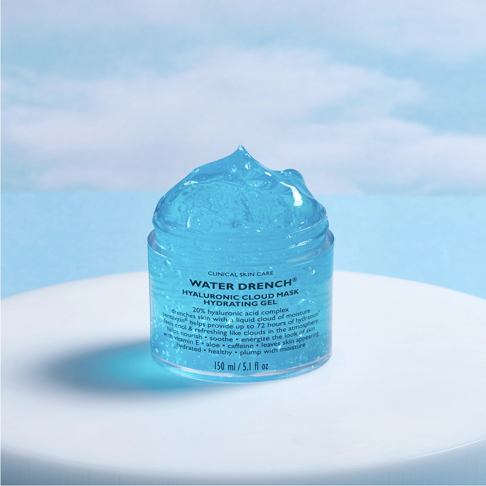 Зволожуюча гелева маска для обличчя з гіалуроновою кислотою Water Drench® Hyaluronic Cloud Mask Hydrating Gel PETER THOMAS ROTH Обʼєм 150 мл — фото 4