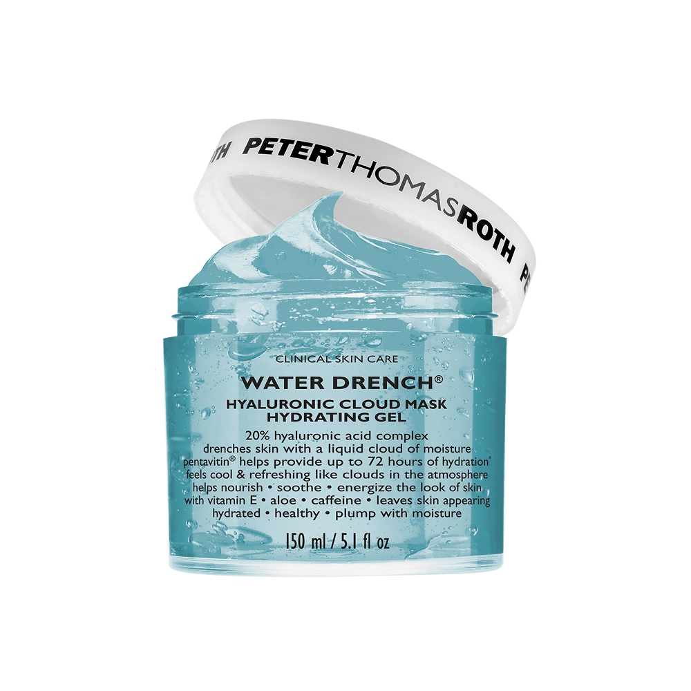 Зволожуюча гелева маска для обличчя з гіалуроновою кислотою Water Drench® Hyaluronic Cloud Mask Hydrating Gel PETER THOMAS ROTH Обʼєм 150 мл — фото 2